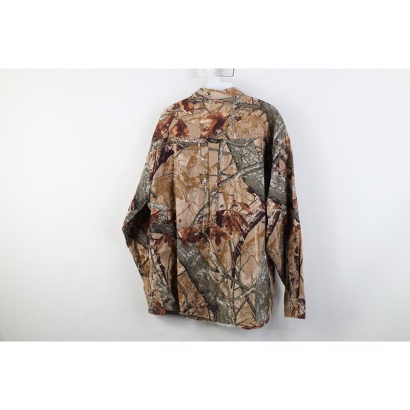 Vintage 90s Y2K Streetwear Mens XL Faded Camouflage Collared Button Down Shirt - Picture 10 of 12